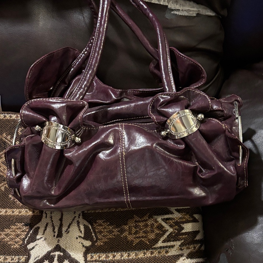 Fossil Dark Purple Shoulder Bag